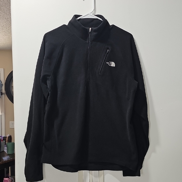 The Nort Face Mens Fleece 1/2 Zip Size M In Black - Picture 1 of 6